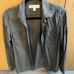 Old Navy Charcoal Button-Up Shirt
